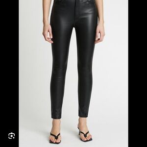 Pistola Aline High Rise Skinny Leather Pant – Slate Black | Discontinued